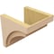 Ekena Millwork 12"W x 12"D x 12"H Wide Rivera Rough Cedar Woodgrain TimberThane Corbel, Primed Tan CORUR12X12X12RIVRCPR - alternate 2
